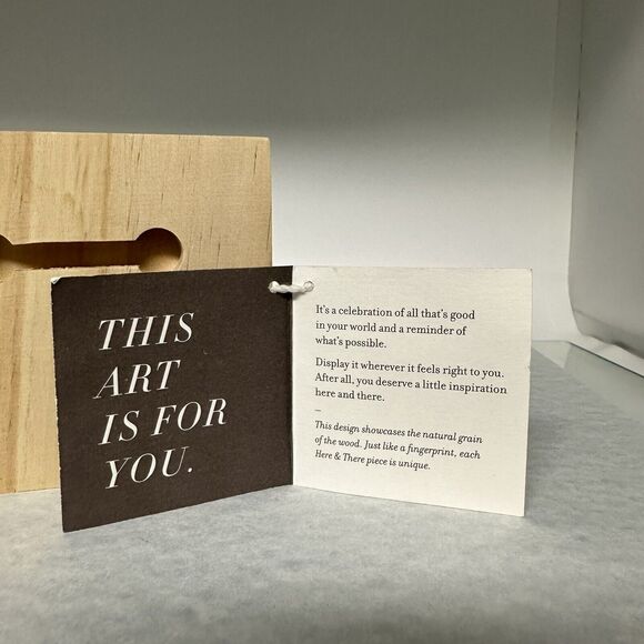 Christmas Merry and Bright Wood Block Plaque 3-1/2" x 4" by Here & There - Picture 3 of 6